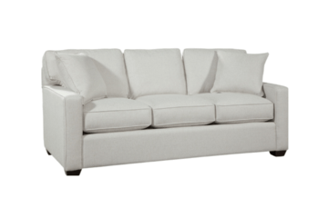 sofá de tres puestos blanco