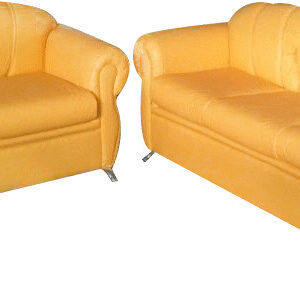 juego de recibo tapizado amarillo