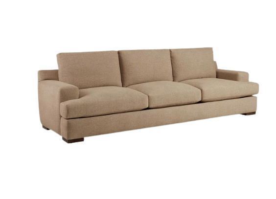 Muebles tapizados de calidad. Sofá tres puestos color beige