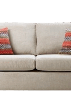 sofá 2 puestos con 2 cojines