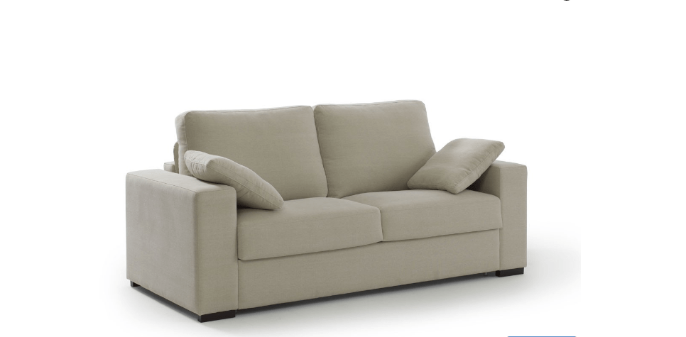 sofa color gris de 2 puestos